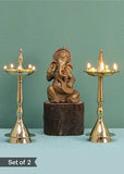 Amaya Decors Kerala Deepak (Brass) - Set of 2