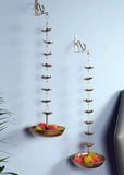 Amaya Decors Hanging Flower Urli With Stand (Set of 2)