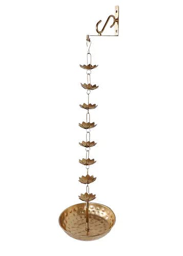 Amaya Decors Hanging Flower Urli With Stand (Set of 2)