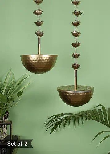 Amaya Decors Lobaan Urli, Hanging (Set of 2)