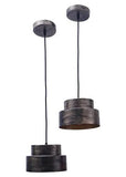 Amaya Decors Hanging Lights, Black & Gold (Set of 2)