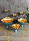 Amaya Decors Bowl Shape Taj Urli with Detachable Tealight Holder (Set of 6)