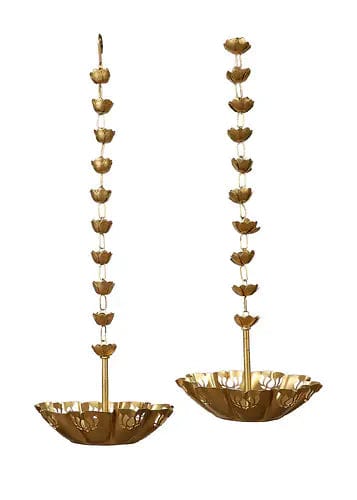 Amaya Decors Lotus Cut Urli, Hanging (Set of 2)