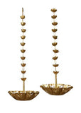 Amaya Decors Lotus Cut Urli, Hanging (Set of 2)