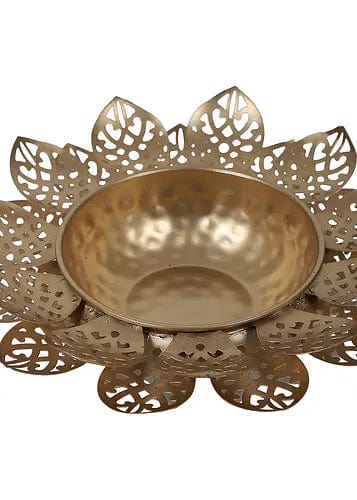 Amaya Decors Set of 3 Flower Cut Urli