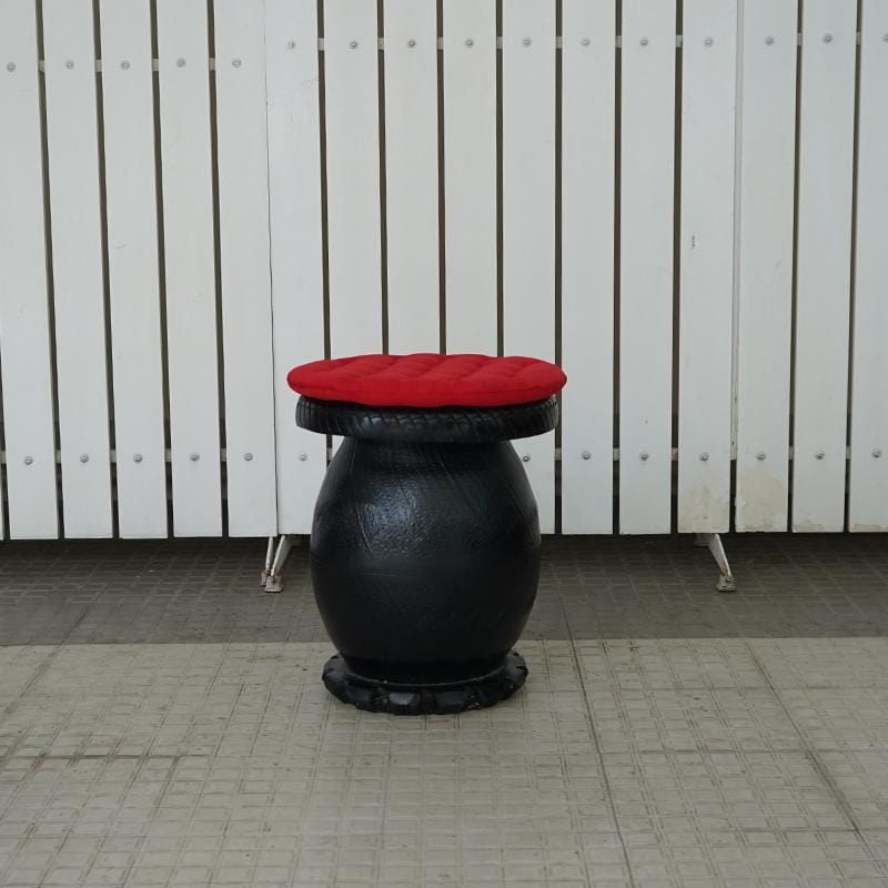 De'Dzines Rubber Knitted Mushroom Chair