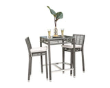 Dreamline Outdoor Bar Sets/Garden Patio Bar Sets(1+2) 2 Chairs And Table Set