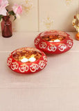 Amaya Decors Potpourri Bowl Glass Urli - Set of 2