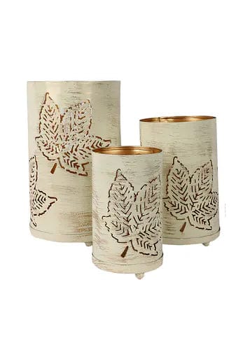 Amaya Decors Set of 3 Maple Leaves Votive