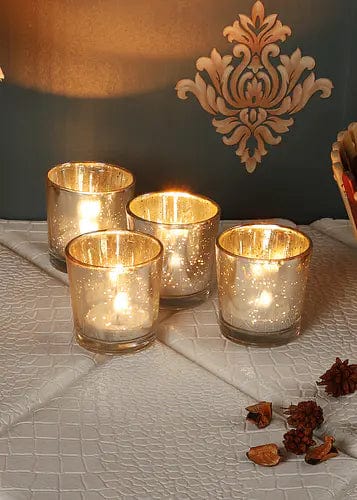 Amaya Decors Glass Votives - Set of 4